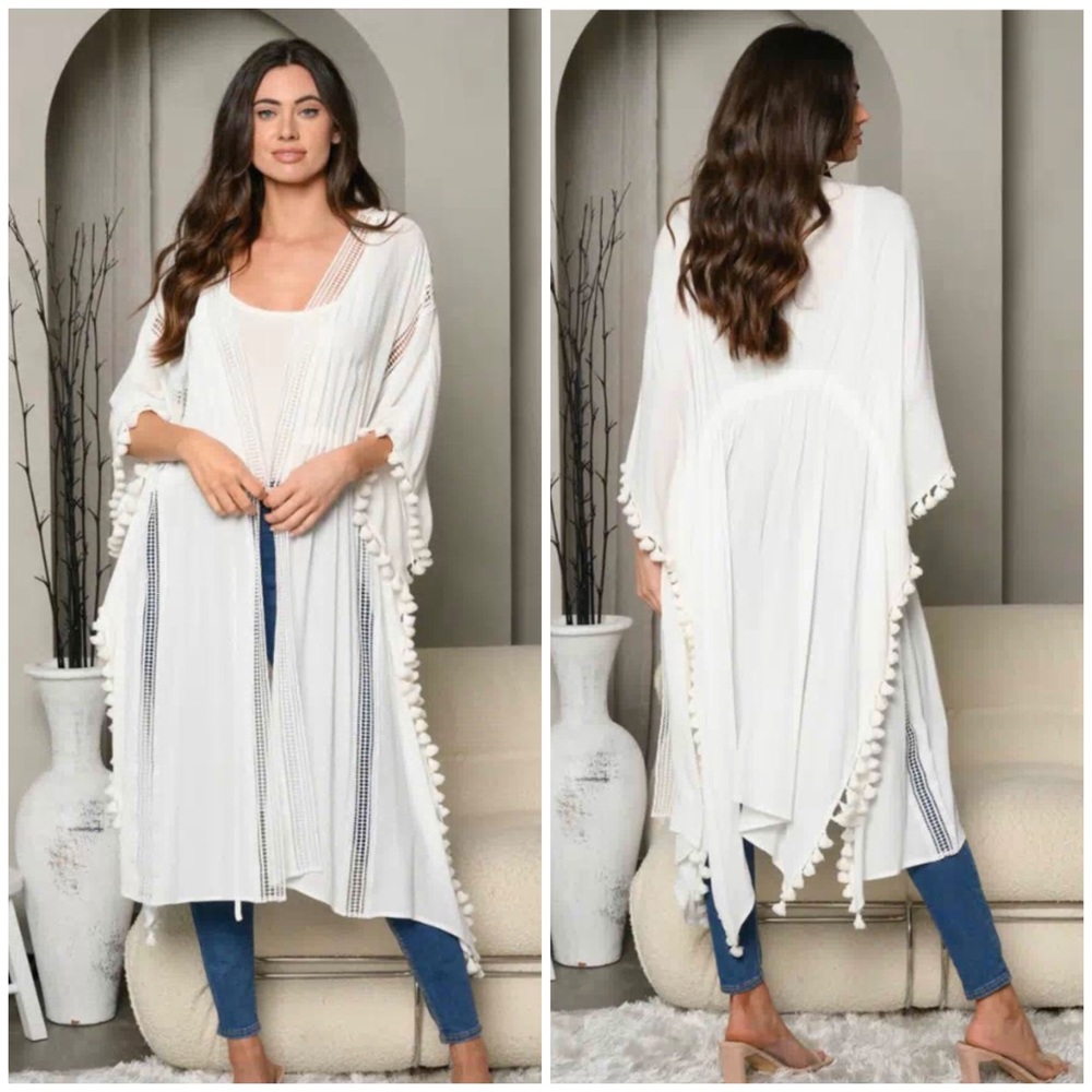 3/4 SLEEVE FRONT OPEN CARDIGAN